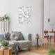 Quadro Mulheres Line Faces 60x43 Filete Branco