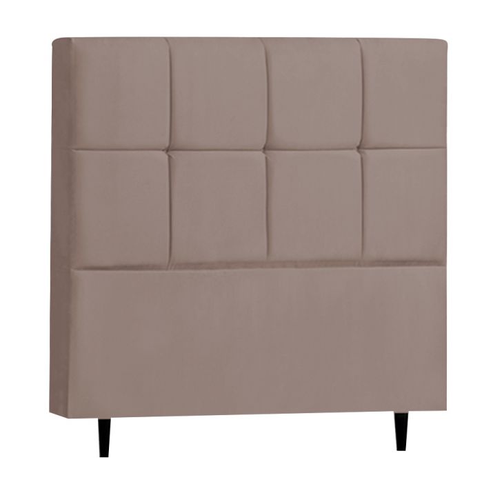 Cabeceira Roma para Cama Box Queen 160 cm Suede Bege - D'Rossi