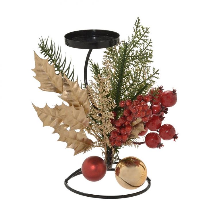 Candelabro Decorado I 1 Vela Colorido