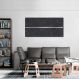 Quadro Preto Linha Minimalista 120x60 Filete Preto