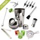 Kit Barman Profissional Coqueteleira 500ml 11 Peças Inox Caipirinha Drinks
