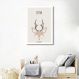 Quadro Infantil Didático Cervo 43x30 Sem Moldura
