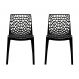 Conjunto de 2 Cadeiras Gruv Preta