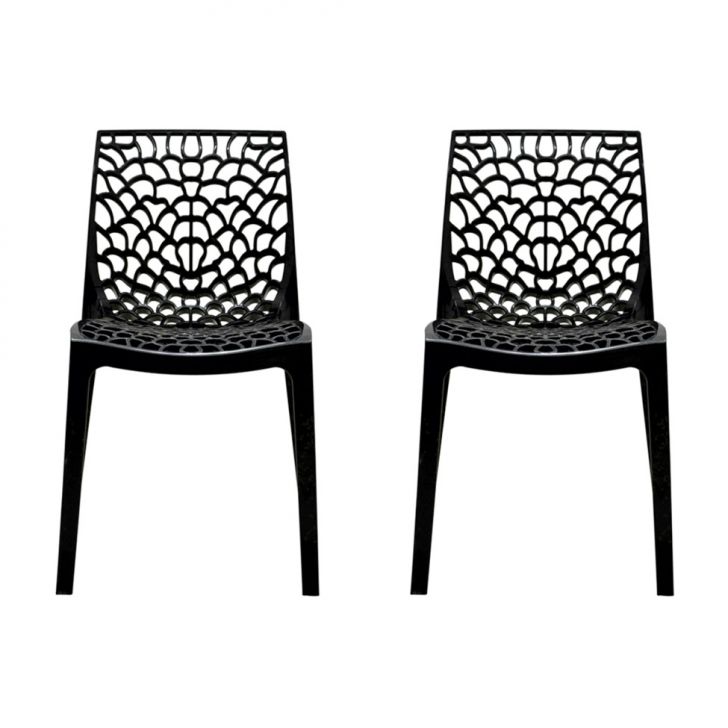 Conjunto de 2 Cadeiras Gruv Preta
