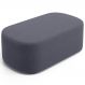Puff Decorativo Orgânico Para Living Quarto 100cm Doha W01 Suede Cinza - Lyam Decor