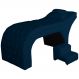 Maca Estofada Luxo Corino Azul Marinho 70cm - DS Estofados