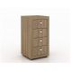Gaveteiro para Escritório Home Office ME4133 MDP Amendoa G69 - Gran Belo