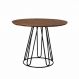 Mesa de Jantar Rubi Cinamomo em Metal Preto 1,00 M