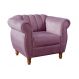 Poltrona Realeza Chesterfield Cadeira Vintage Decoração Retrô - Veludo Roxo