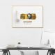 Quadro 1 Milhão de Reais Gold 86x60 Filete Marfim