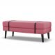 Banco | Banqueta Estofado Viena 1,20m Suede Pink - Inova Decorações