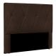 Cabeceira King 1,95m Ávila Suede Marrom - Pallazio