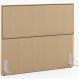 Cabeceira Cama Box Queen Com Tachas 160 cm Vicenza L02 Linho Bege Escuro - Lyam Decor