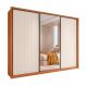 Image of Guarda-Roupa Casal com Espelho Amara 3 Portas 6 Gavetas Freijó e Off White MO895CL69JISMOB