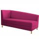 Recamier Valéria 140cm Lado Direito Suede Pink - Amarena Móveis