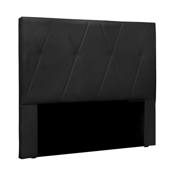 Cabeceira Solteiro Aquilla Veludo Preta