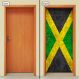 Adesivo Decorativo de Porta - Bandeira Jamaica - 1897cnpt