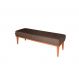 Banco | Banqueta 2 Lugares Grazi Marrom e Castanho 140 cm