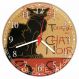 Relógio Parede Gato Le Chat Noir Quartz Decorações