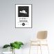 Quadro Gênero Musical Sertanejo 100x70 Filete Preto Branco