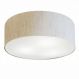 Plafon Cilíndrico Md-3006 Cúpula em Tecido 60x15cm Linho Bege - Bivolt