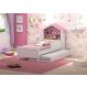 Cama Solteiro Princesa Rosa Com Auxiliar E 2 Colchões Vitamov