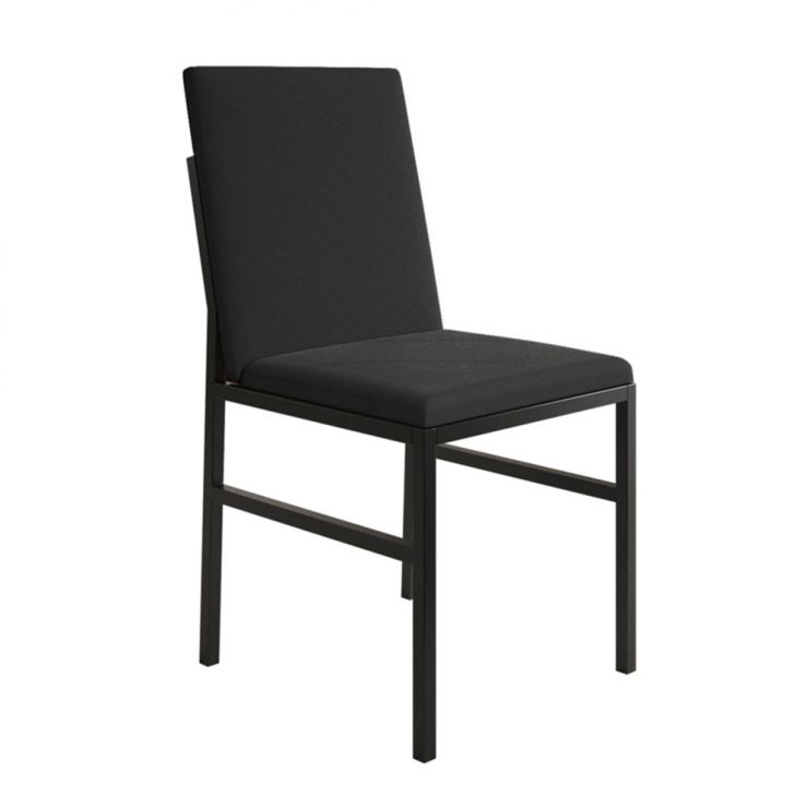 Cadeira Mônaco Veludo Preta