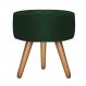 Puff Bali Decorativo Veludo Verde Kasa Sofá