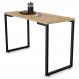 Mesa de Cozinha Multiuso Lanche Rápido Estilo Industrial 120x50cm BP Prattica F02 Nature - Mpozenato