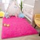Tapete Pelo Alto Felpudo Macio Anti Derrapante Anti Alérgico Rosa - 200 x 240 cm Tapete para Sala e Quartos
