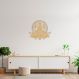 Quadro Escultura Buda Meditando Om Lotus 120x110 Areia