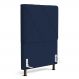 Cabeceira Cama Box Solteiro Mel 90cm com Frame Suede Azul Marinho - Desk Design