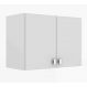 Armário Aéreo Para Lavanderia 02 Portas Multiuso AM3104 Branco Tecno Mobili