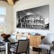 Quadro Decorativo Cidade Roma Coliseu, Tela em Canvas na Horizontal ideal para ambiente de Sala de estar, jantar, reuniões, Quarto e Hall de entrada