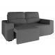 Imagem do Sofa 3 Lugares Retrátil e Reclinável Eureka Suede Chumbo Sofa 3 Lugares Retrátil e Reclinável Eureka Suede Chumbo