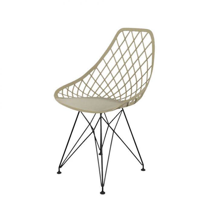 Cadeira Kayla Eiffel Fendi e Preta