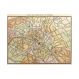 Painel Adesivo de Parede - Mapa Paris Vintage - 009pn-M