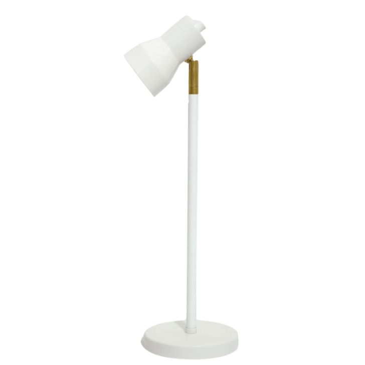 Luminária de Mesa Abajur Robbie Branca