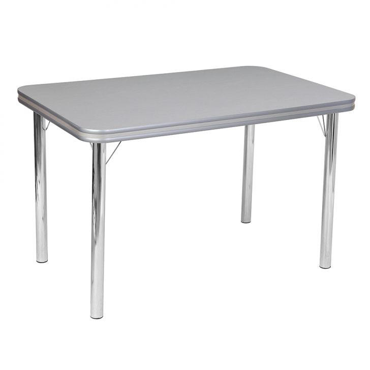 Mesa De Jantar Retangular Carla Cromada 120 Cm