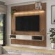 Painel com Suporte para TV até 75 Polegadas com LED e 1 Porta Multimóveis CR45314 Cinamomo/Off White
