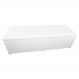 Calçadeira Recamier Baú Casal 140cm Juliana Para Cama Box Suede Branco - DS Estofados