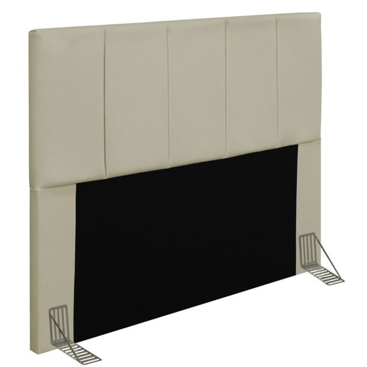 Cabeceira Cama Box Casal 140CM Pérola D10 Corano Bege - Mpozenato