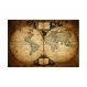 Painel Adesivo de Parede - Mapa Mundi Vintage - 423pn-P