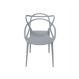 Cadeira Solna Para Sala de Jantar Cor Cinza 83,5x54x43cm