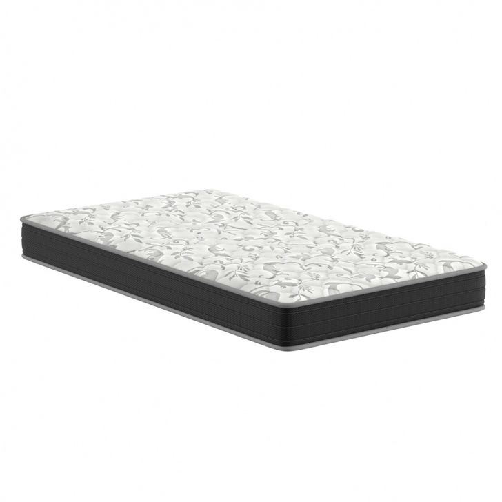 Colchão Solteiro King Hortensia D33 (20x108x198) Preto E Branco