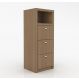 Armário Arquivo para Escritório Home Office ME4118 MDP Amendoa G69 - Gran Belo