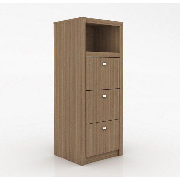 Armário Arquivo para Escritório Home Office ME4118 MDP Amendoa G69 - Gran Belo