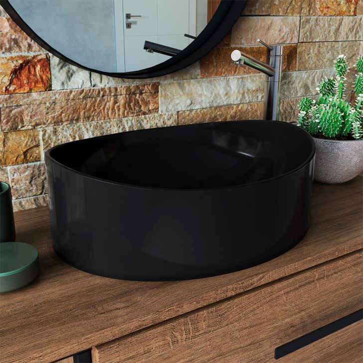 Cuba para Banheiro Oval Berlin Preta