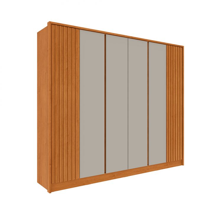 Image of Guarda-roupa Casal Hera 6 Portas 6 Gavetas Cinamomo E Off White PLA-MO895CL69UDMMOB