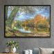 Quadro Decorativo Lago e Árvores-24x34Cm